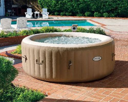 Intex PureSpa on Pool Patio: How to Set Up a Hot Tub