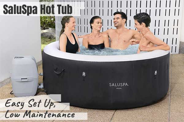 SaluSpa Hot Tub - Easy Set Up, Low Maintenance, Affordable Inflatable Spa