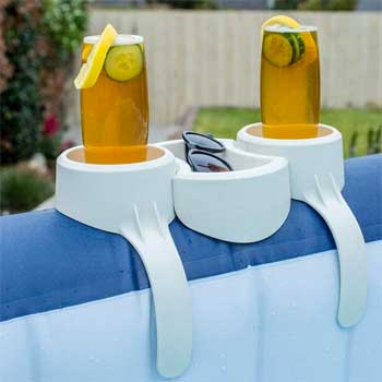 Inflatable Spa Drink Tray for Drinks, Snacks, Sunglasses, Books and More